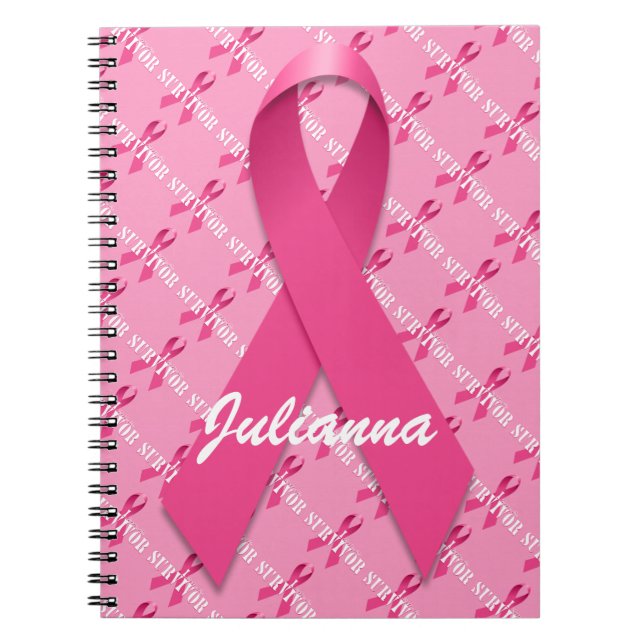 Cuaderno el viaje de una sobreviviente de cáncer de mama (Frente)