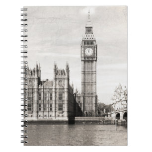 Cuaderno El viejo Londres, blanco y negro.