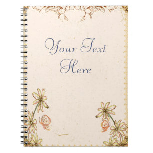 Cuaderno El vintage florece el boda