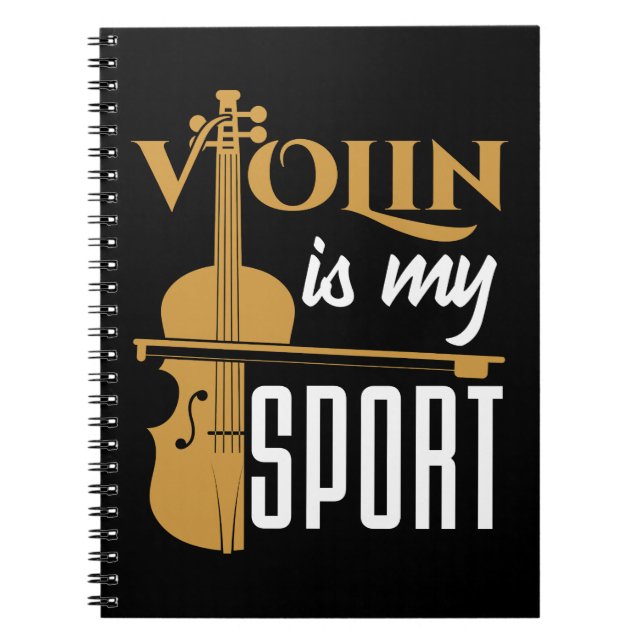 Cuaderno El violín es mi deporte (Frente)