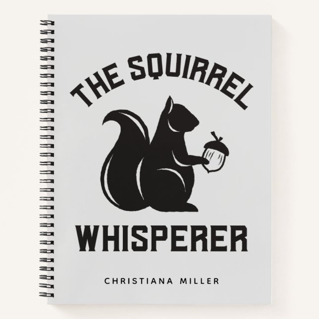 Cuaderno El Whisperer de la ardilla | Squirrel Lover (Anverso)