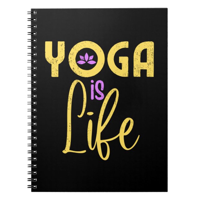 Cuaderno El Yoga Es La Mediación Del Yoga De La Vida (Frente)