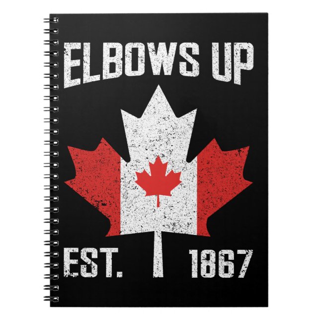 Cuaderno Elbows Up Canada True North Strong Orud Canadian (Frente)