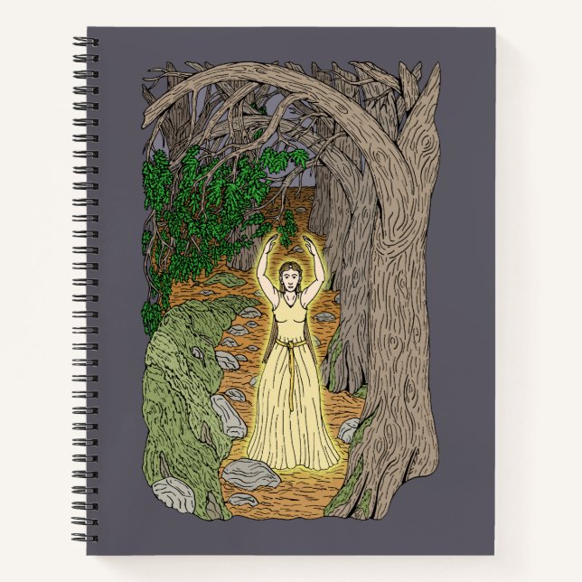 Cuaderno Eldritch Mistress (Fairy Lady in Woods) (Anverso)