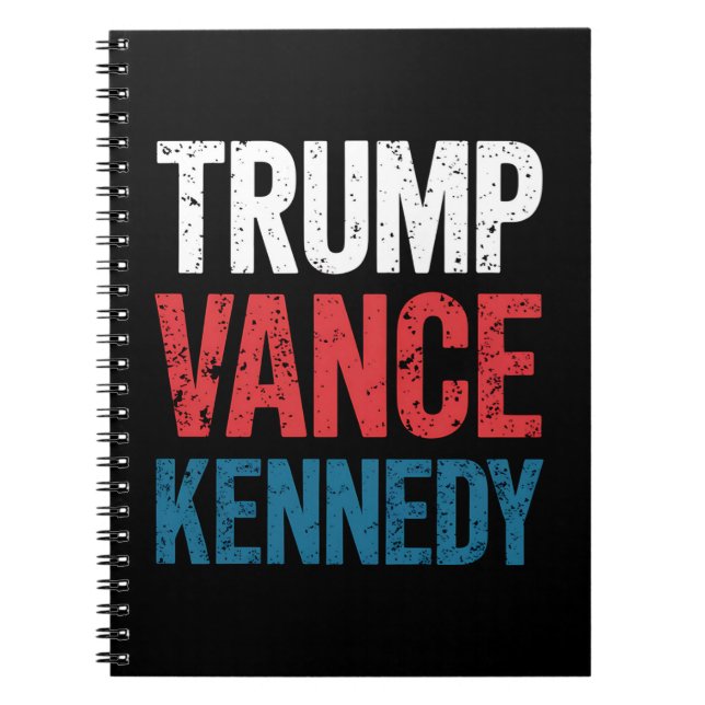 Cuaderno Elecciones de Trump Vance Kennedy 2024 (Frente)