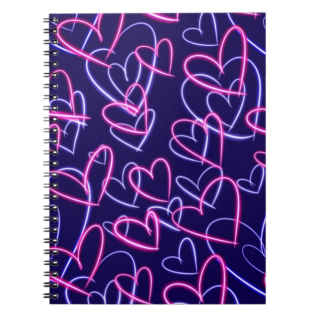Cuaderno Electric Hearts Glow  (Frente)