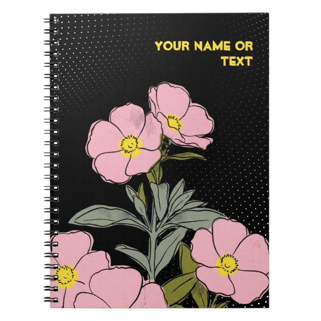 Cuaderno Electric Pink Rockrose: The Pop-Art Skanbergii (Frente)