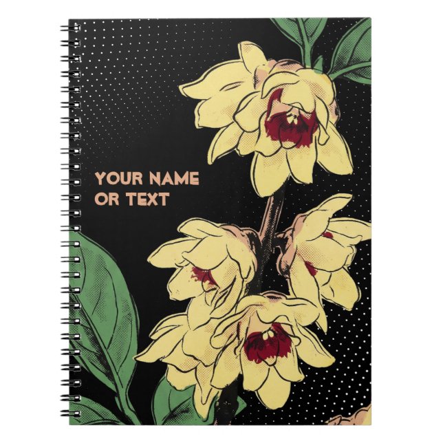 Cuaderno Electric Wintersweet: El Chimonanthus Pop-Art (Frente)