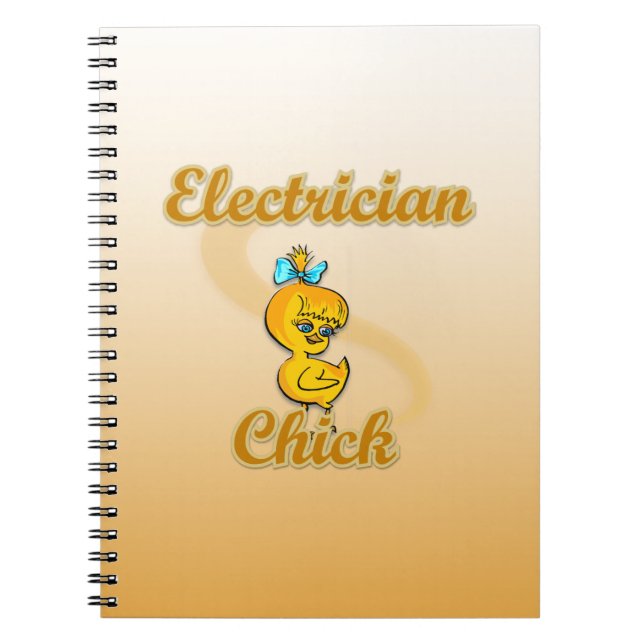 Cuaderno Electrician Chick (Frente)