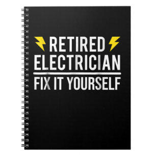 Cuaderno Electricista jubilado arregla tu propio regalo gra