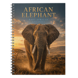 Cuaderno Elefante africano de la sabana ANIMALES