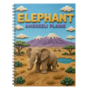 Cuaderno Elefante Amboseli Plains Modern KlayKoo