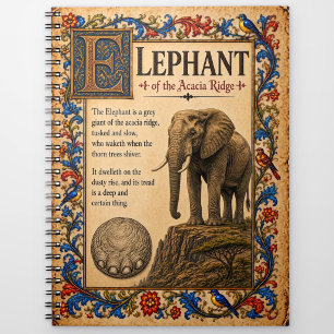 Cuaderno Elefante, Arte de Bestiario Medieval