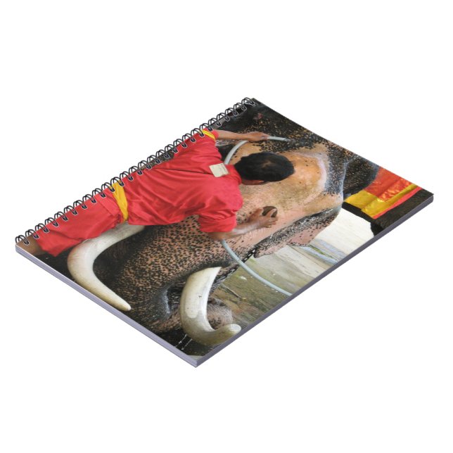 Cuaderno Elefante Bathtime... Ayutthaya, Tailandia (Lado Izquierdo)