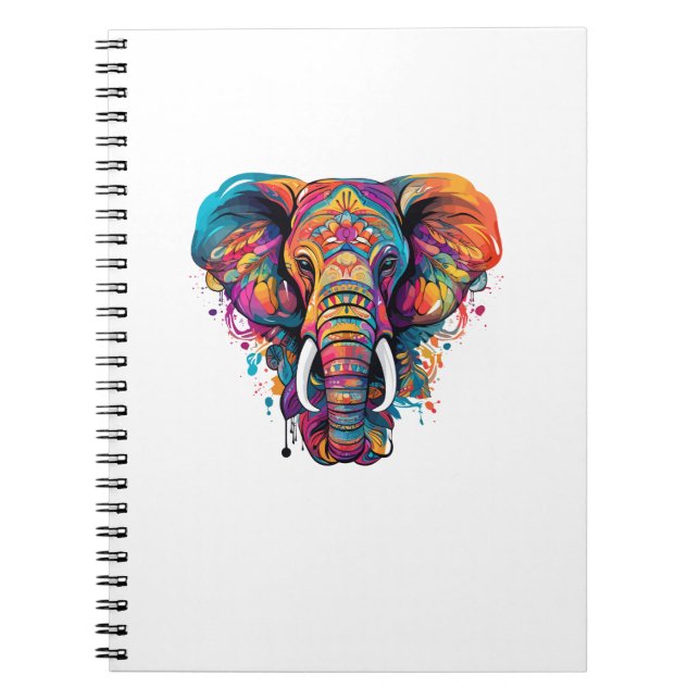 Cuaderno Elefante colorido (Frente)