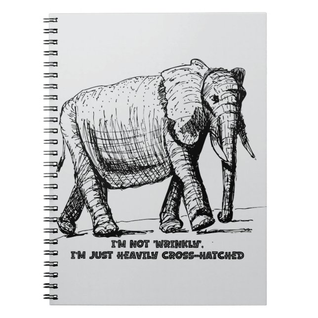 Cuaderno Elefante con Trama Cruzada Pesada (Frente)