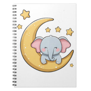 Cuaderno elefante de bebé lindo