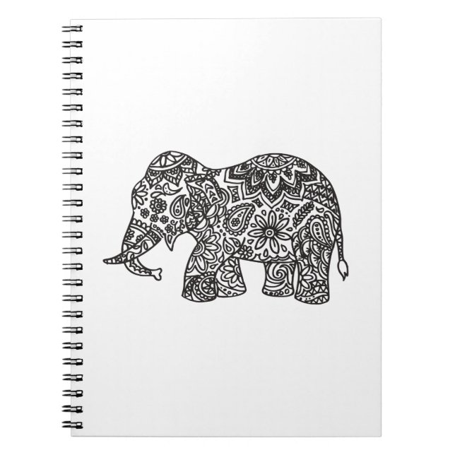 Cuaderno Elefante del Doodle (Frente)