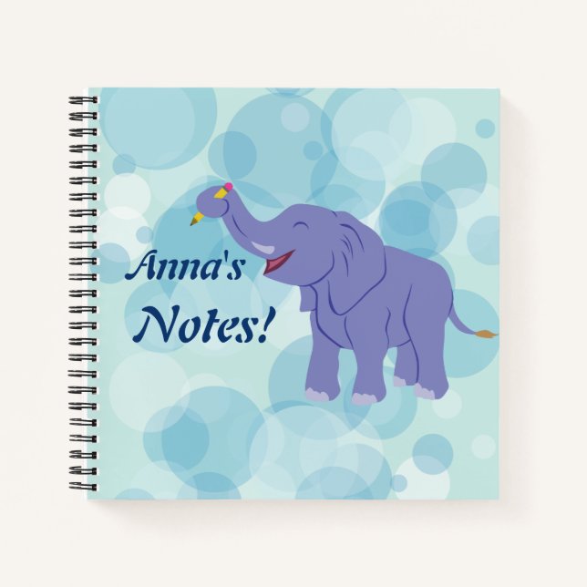 Cuaderno Elefante feliz (Anverso)