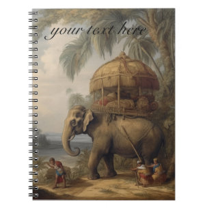 Cuaderno Elefante Imperial Personalizado y Howdah Real