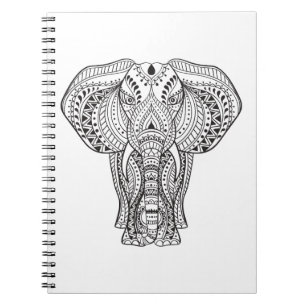 Cuaderno Elefante indio étnico