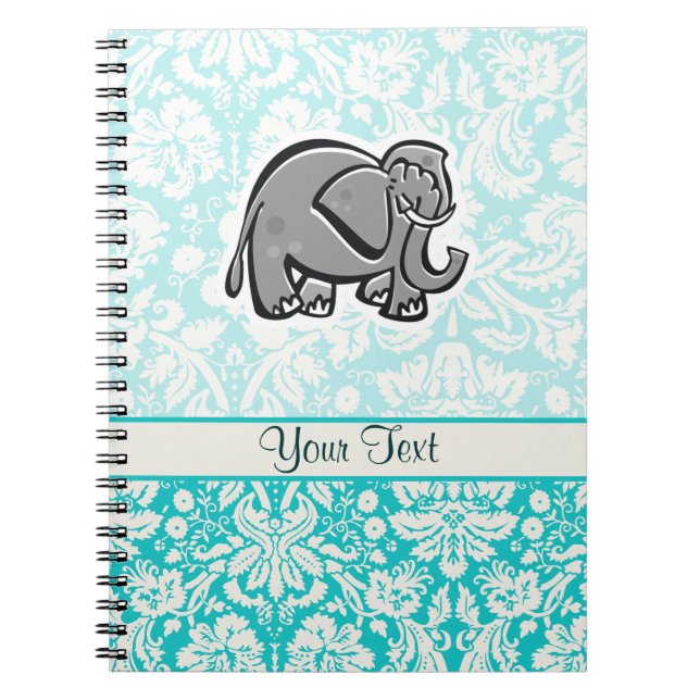 Cuaderno Elefante lindo; trullo (Frente)