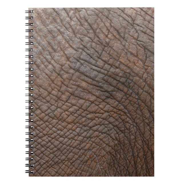 Cuaderno elefante marrón en fotografía de primer plano (Frente)
