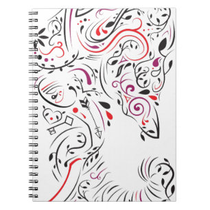Cuaderno elefante ornamental