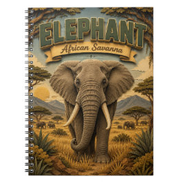 Cuaderno Elefante Sabana Africana POPCUT