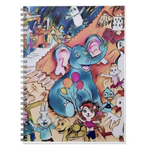 Cuaderno Elefante y amigos: Una Menagerie de criadores