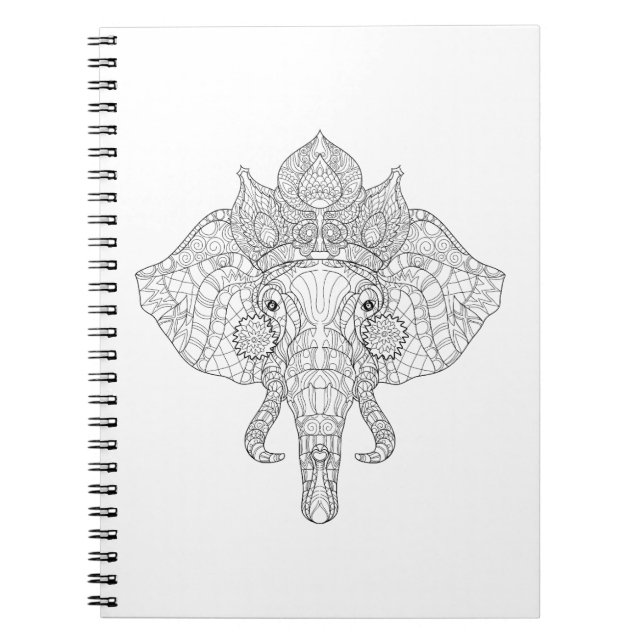 Cuaderno Elefante Zendoodle principal (Frente)