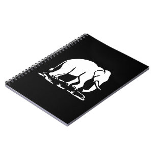 Cuaderno Elefantes asiáticos por delante del Rótulo de Trek