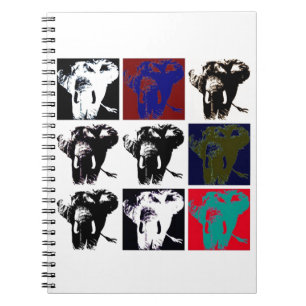 Cuaderno Elefantes de arte pop