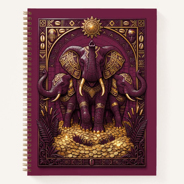 Cuaderno Elefantes de la Abundancia (Anverso)