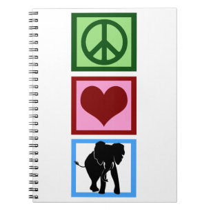 Cuaderno Elefantes del amor de la paz