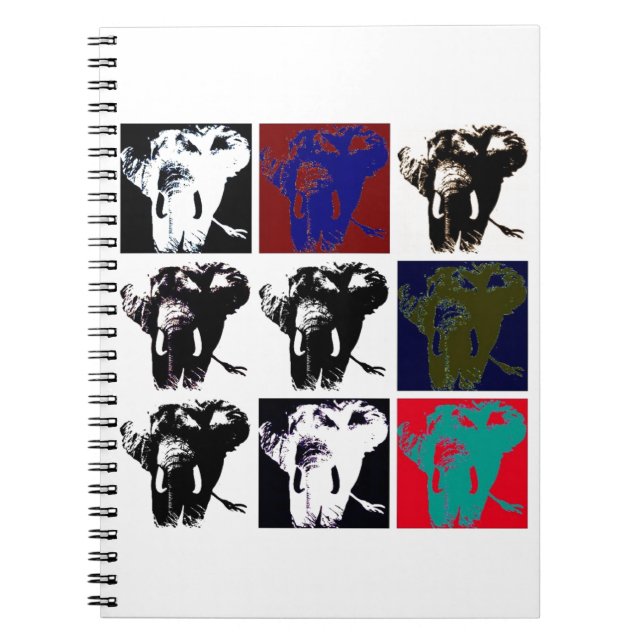Cuaderno Elefantes del Pop Art (Frente)