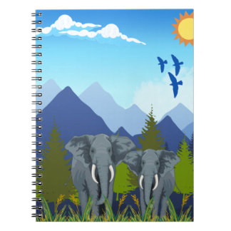 Cuaderno Elefantes en el bosque