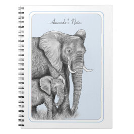 Cuaderno Elefantes grises personalizados