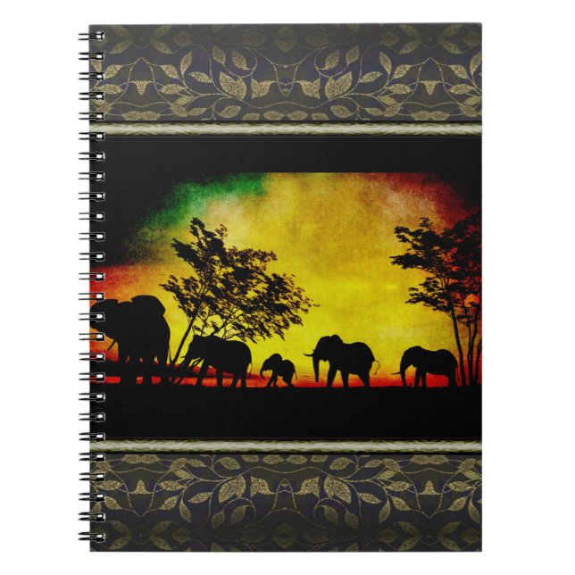 Cuaderno Elefantes Sunset (Frente)