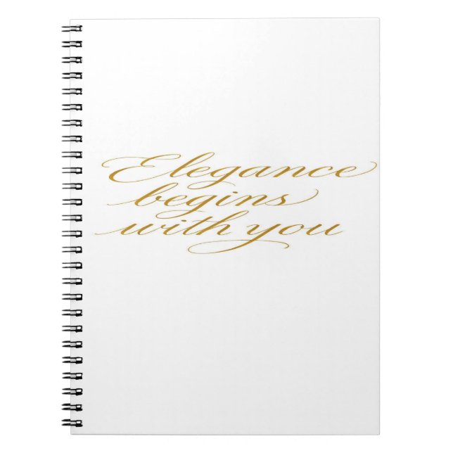 Cuaderno Elegance Begins With You – Spiral Photo Notebook   (Frente)