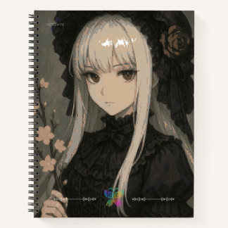 Cuaderno Elegance of the Midnight Blossom Maiden Premium