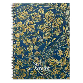 Cuaderno Elegancia azul dorado