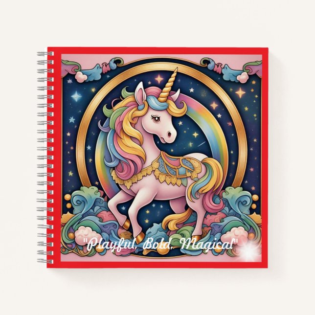 Cuaderno "Elegancia Brillante Alegría" (Anverso)