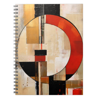 Cuaderno Elegancia celestial: exploración abstracta en Beig