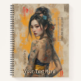 Cuaderno Elegancia de arte callejero vintage - bloc de nota