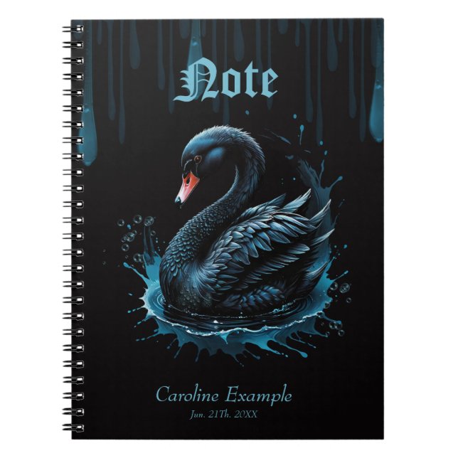 Cuaderno Elegancia en movimiento, el cisne negro (Frente)