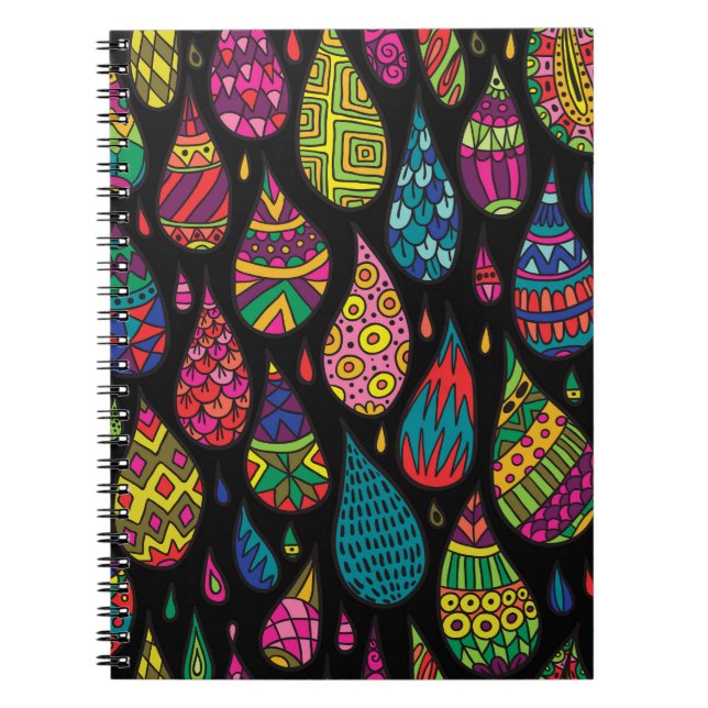 Cuaderno Elegancia floral, fondo abstracto. (Frente)