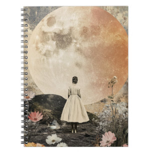 Cuaderno Elegancia iluminada por luna - Vista posterior de 
