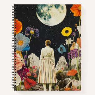 Cuaderno Elegancia iluminada por luna - Vista posterior de