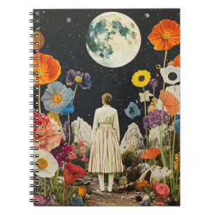 Cuaderno Elegancia iluminada por luna - Vista posterior de 